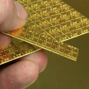 Goldtafel 100x 1g (Heimerle+Meule) - Miniaturansicht 3