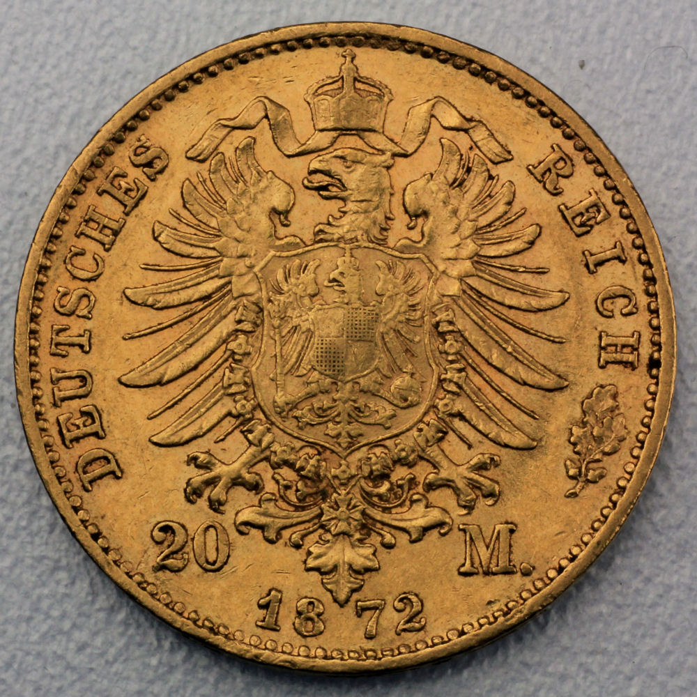 Goldmünze 20 Mark "Ludwig II." (Bayern) - Detailansicht 1