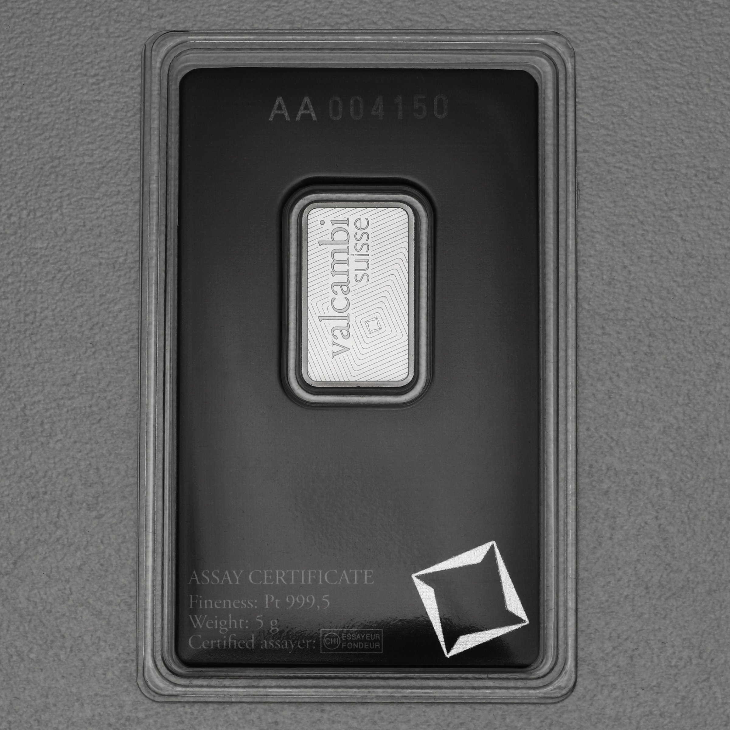 Platinbarren 5g VALCAMBI (Pt) - Detailansicht 1