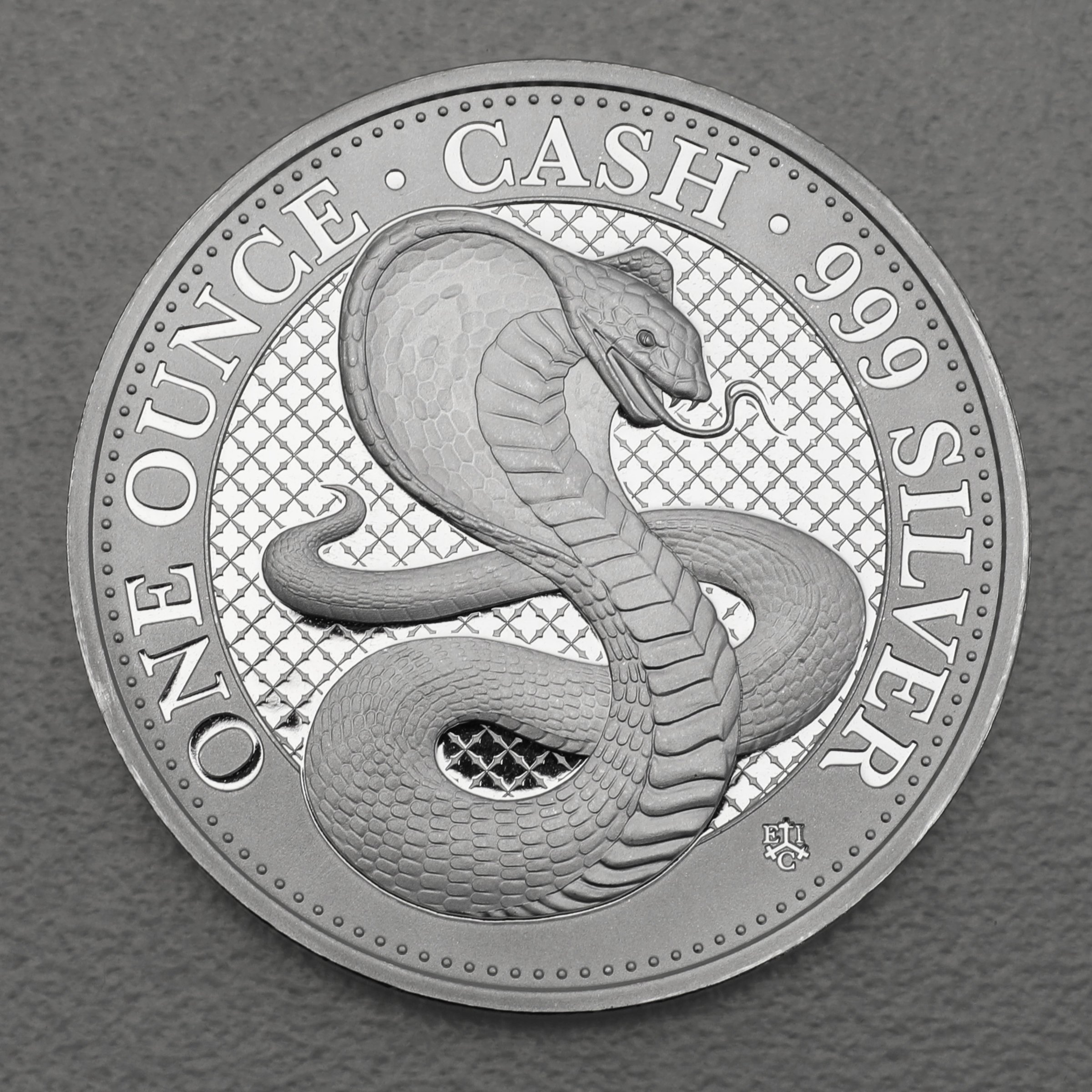 Silbermünze 1oz "Kobra" 2022 Cash Coin Indian Wildlife (St. Helena) - Hauptansicht