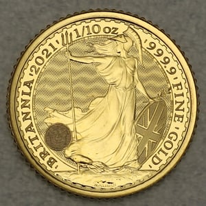 Goldmünze 1/10oz "Britannia" ab 2013 (24kt) (Großbritannien) - Hauptansicht