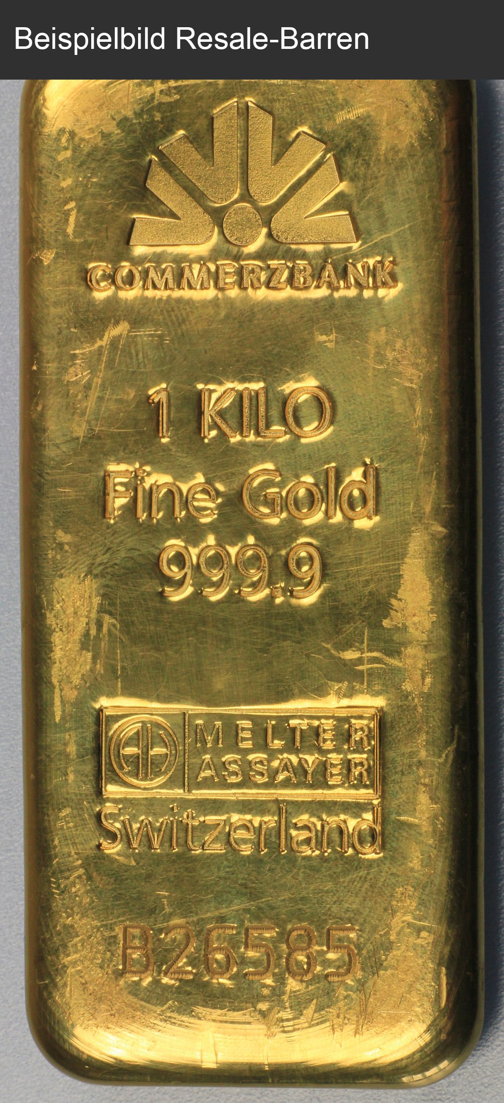 Goldbarren 1000g "Resale" (div. Hersteller) - Detailansicht 3