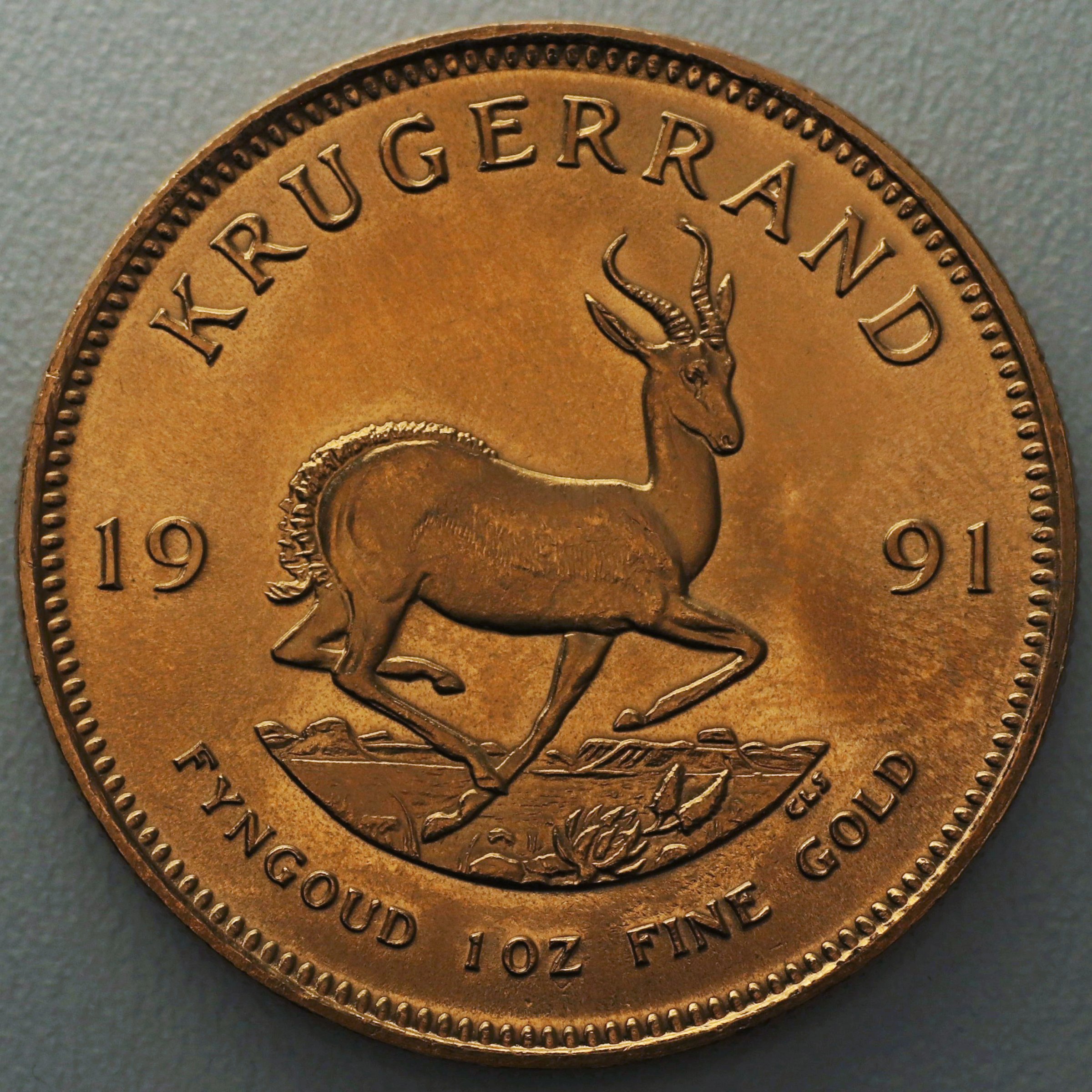 Goldmünze 1oz "Krügerrand" 1991 (Südafrika) - Hauptansicht