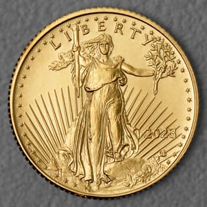 Goldmünze 1/10oz "American Eagle" 2023 (USA) - Miniaturansicht 2
