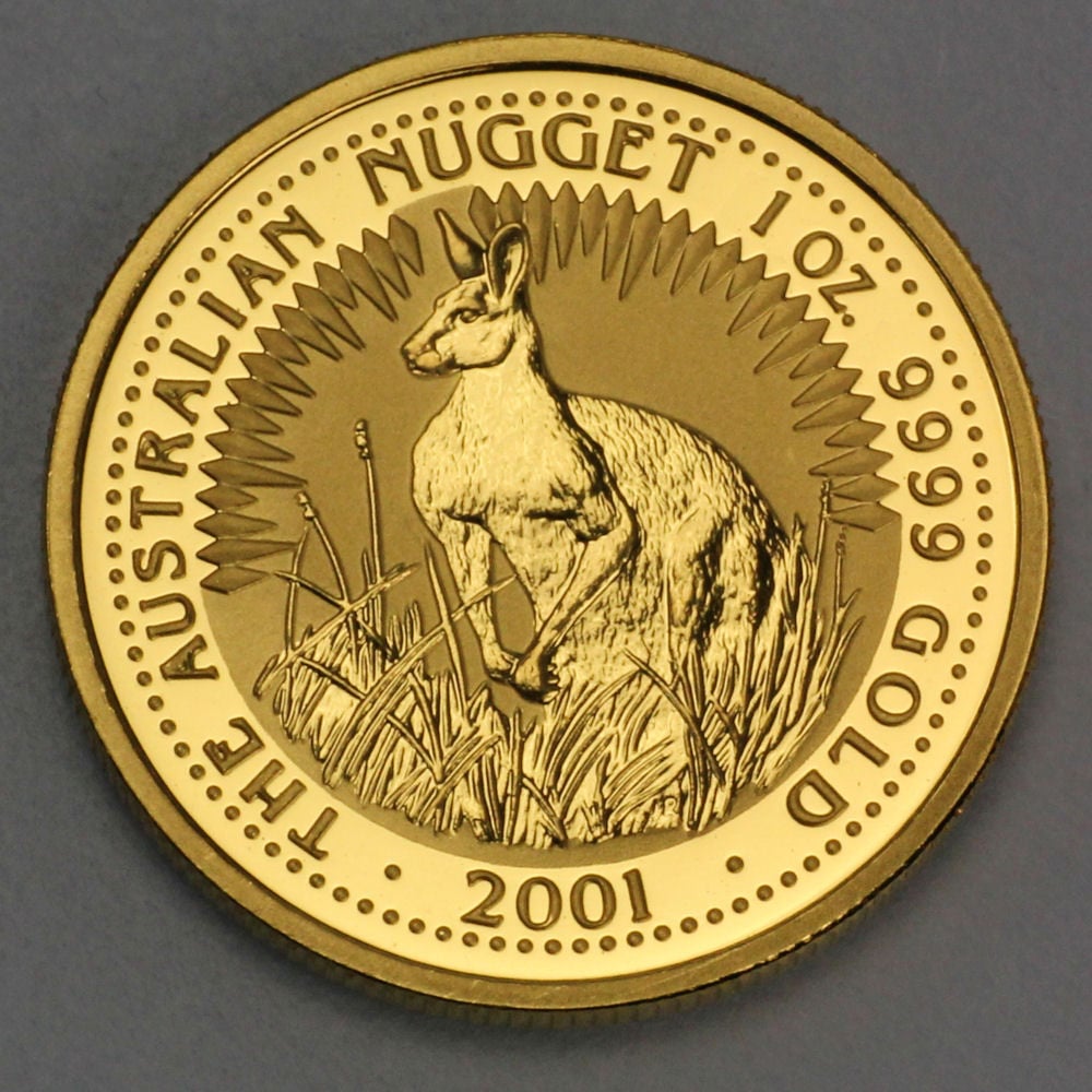 Goldmünze 1oz "Känguru" 2001 Australian Nugget (Australien) - Hauptansicht