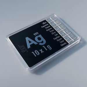 Silbertafel (10x 1g Feinsilber) "CombiBar" - Miniaturansicht 2