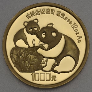 Goldmünze 12oz "Panda" 1987 (China) - Hauptansicht