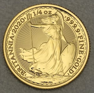 Goldmünze 1/4oz "Britannia" ab 2013 (24kt) (Großbritannien) - Hauptansicht