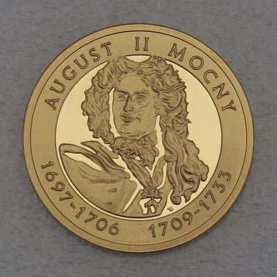 Goldmünze 100 Zloty "August II. der Starke" 2005 (Polen) - Miniaturansicht 1