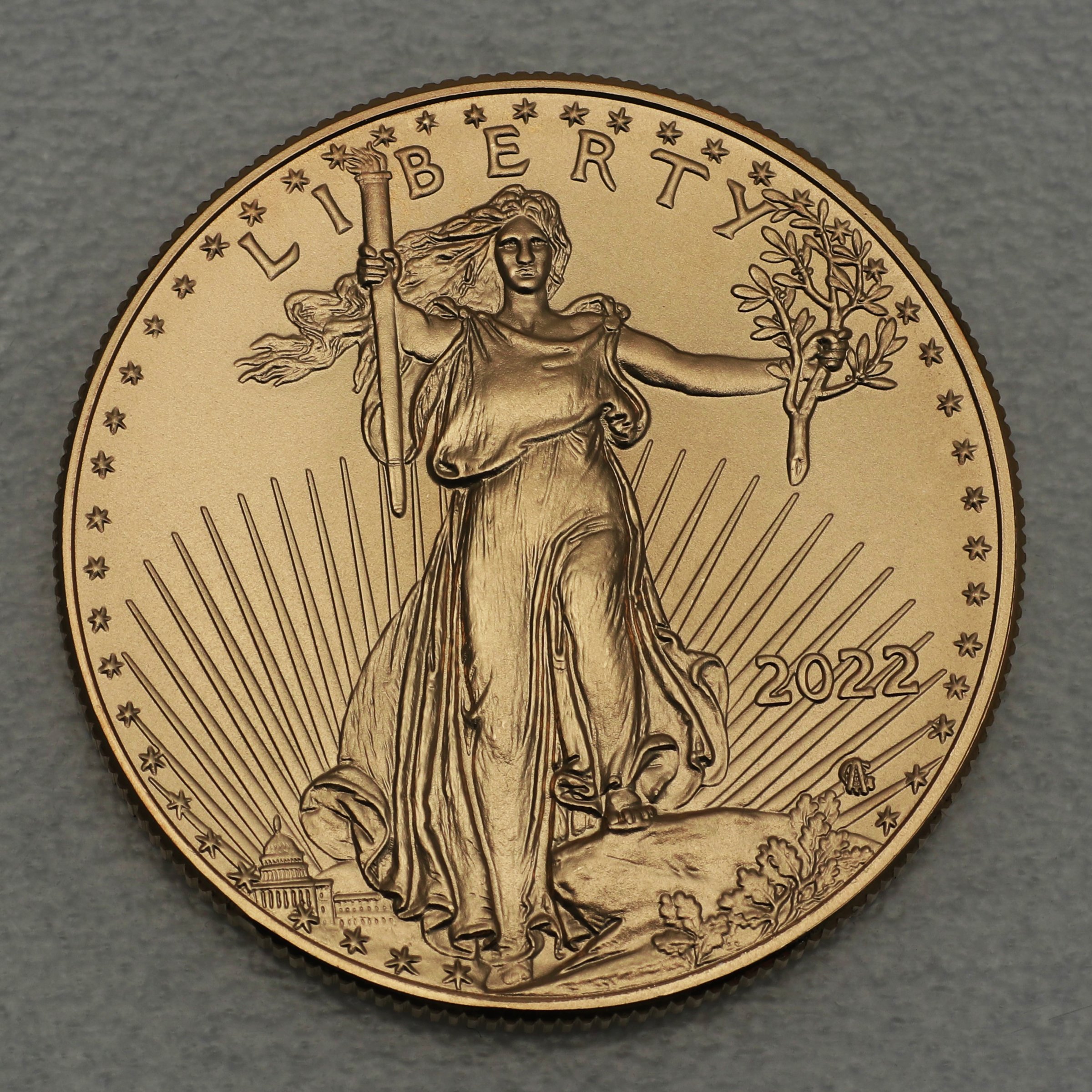 Goldmünze 1oz "American Eagle" 2022 (USA) - Detailansicht 1