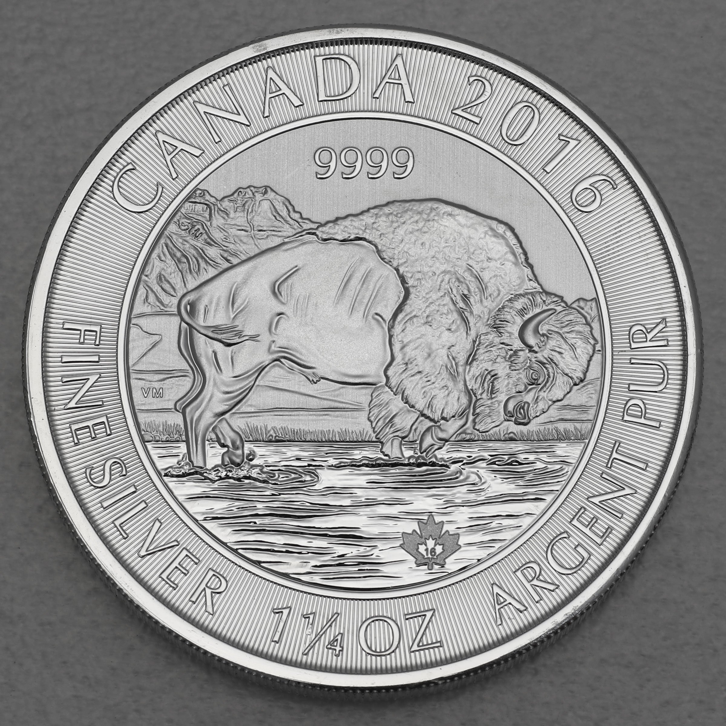 Silbermünze 1 1/4oz "Kanadischer Bison" 2016 (Kanada) - Hauptansicht