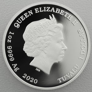 Silbermünze 1oz "John Wayne" 2020 (koloriert) (Tuvalu) - Miniaturansicht 2