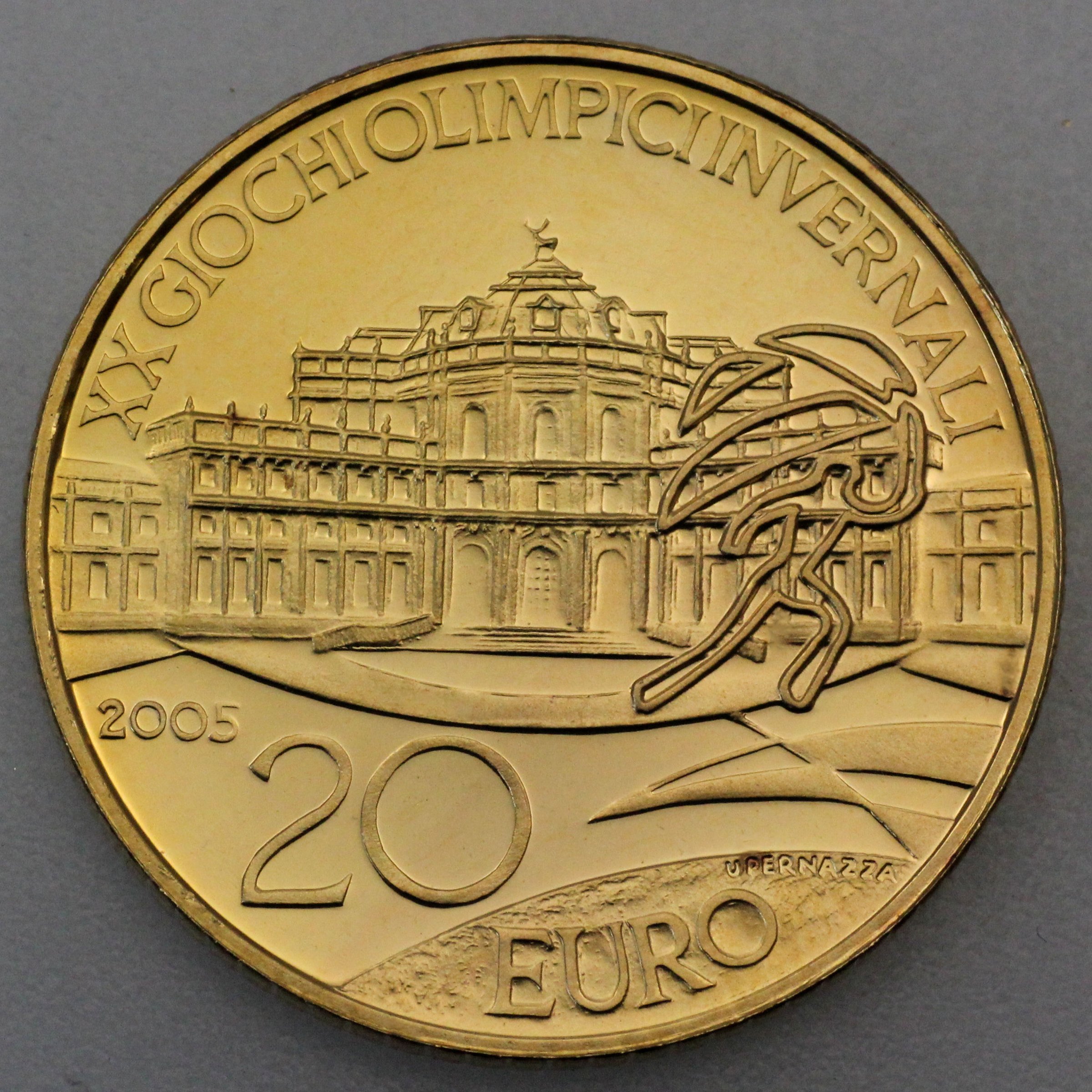Goldmünze 20 Euro "Schloß Stupinigi" 2005 (Italien) - Hauptansicht