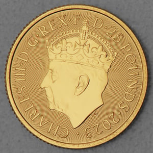 Goldmünze 1/4oz "Coronation Charles III." 2023 Coronation Coin (Großbritannien) - Miniaturansicht 2