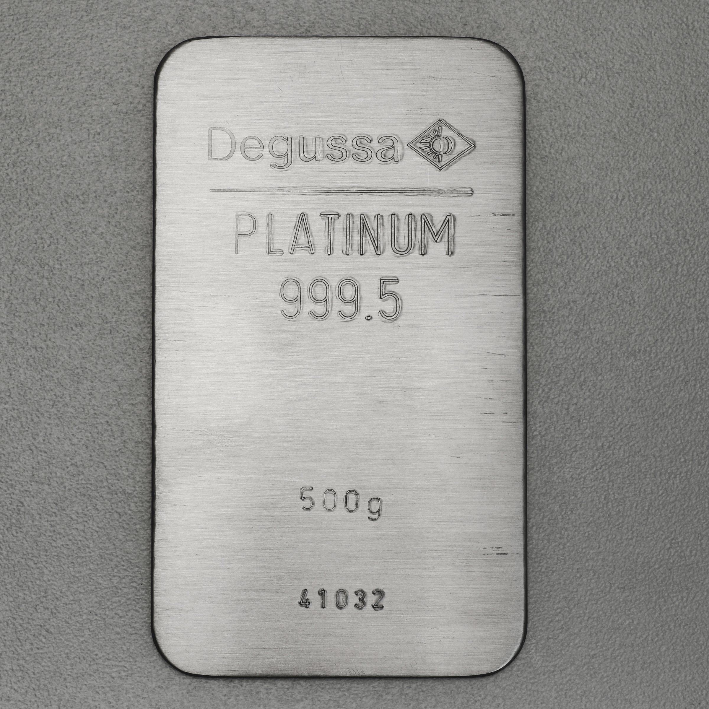 Platinbarren 500g DEGUSSA (Pt) - Hauptansicht