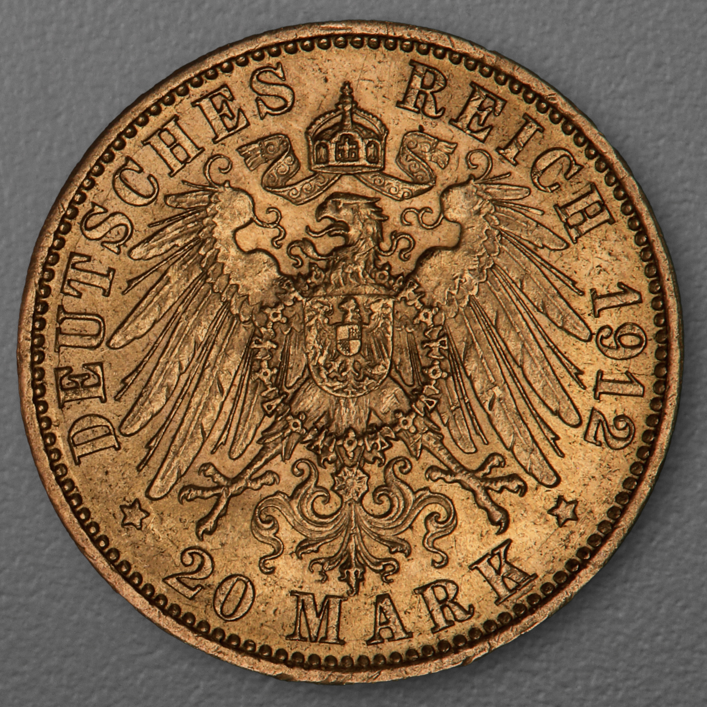 Goldmünze 20 Mark "Wilhelm II." 1912-J J.252 (Preußen) - Detailansicht 1
