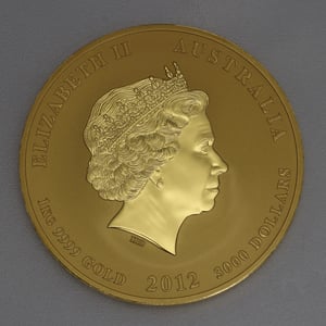 Goldmünze 1kg "Drache" 2012 Lunar II – Year of the Dragon (Australien) - Miniaturansicht 2