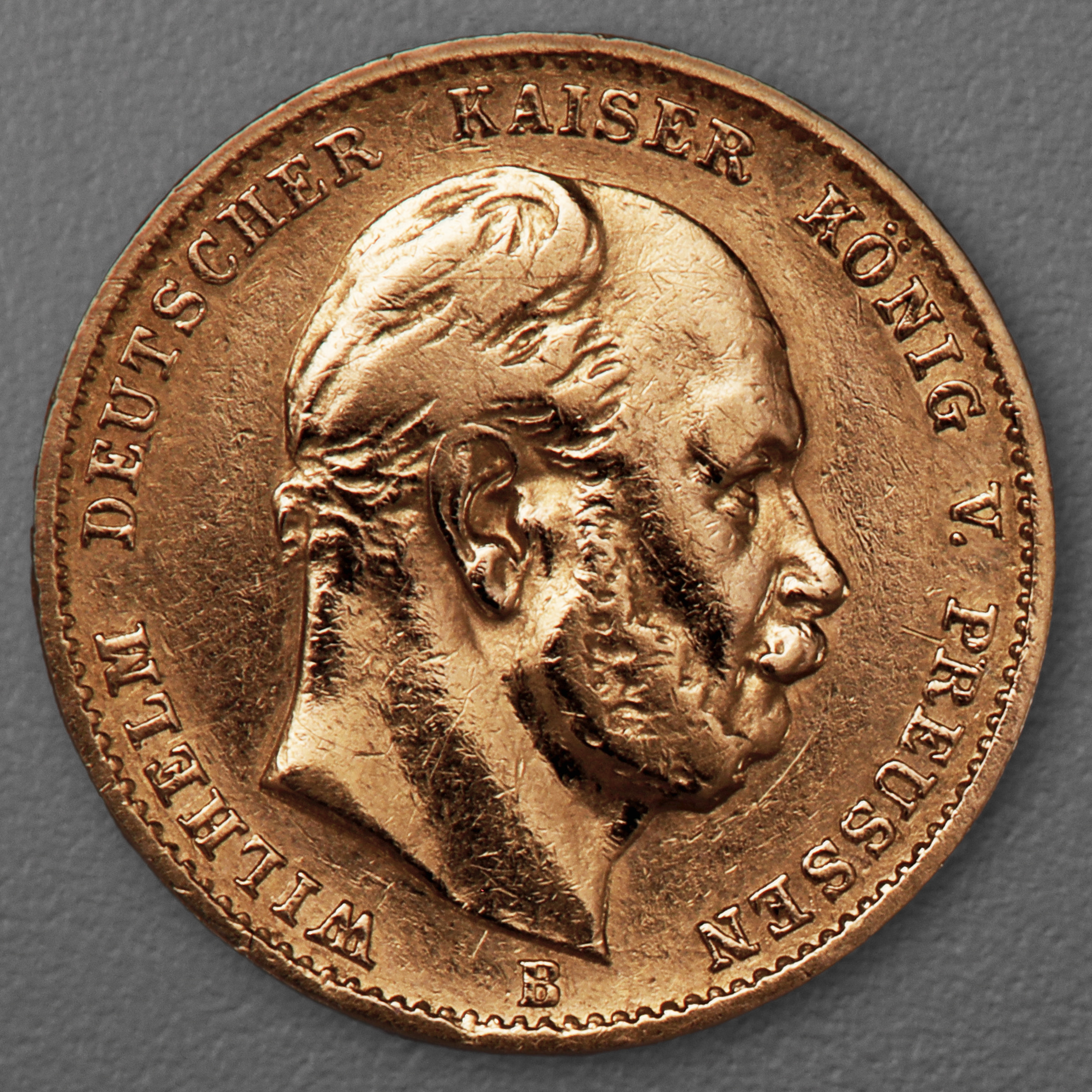 Goldmünze 10 Mark "Wilhelm I." 1874-B J.245 (Preußen) - Hauptansicht