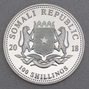Silbermünze 1oz "Elefant" 2018 African Wildlife (Somalia) - Miniaturansicht 2
