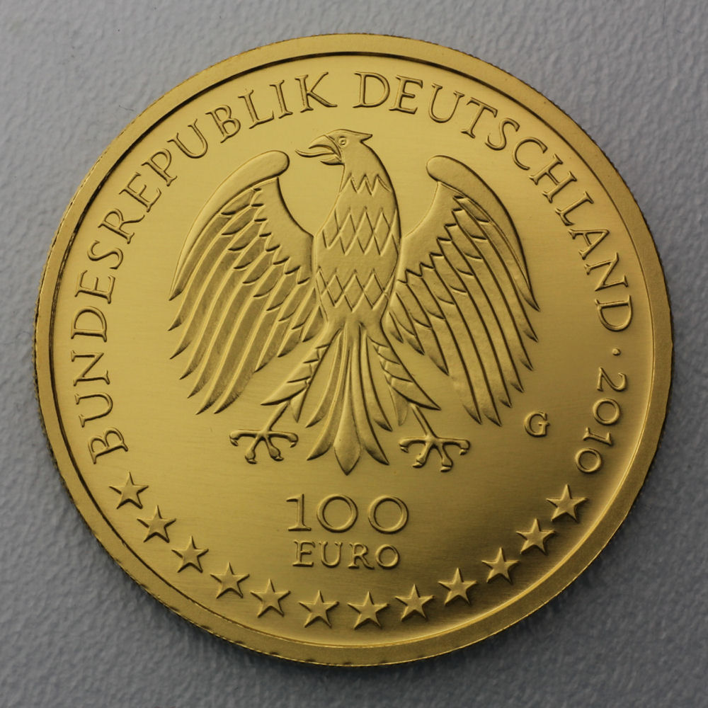 Goldmünze 100 Euro "Würzburg" 2010 Unesco-Weltkulturerbe (Deutschland) - Detailansicht 1