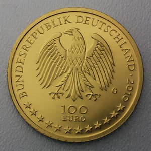 Goldmünze 100 Euro "Würzburg" 2010 Unesco-Weltkulturerbe (Deutschland) - Miniaturansicht 2