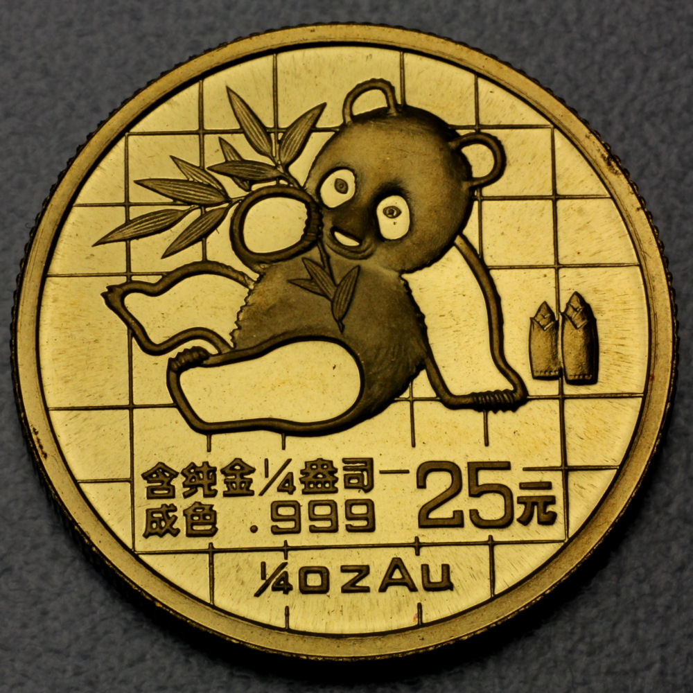 Goldmünze 1/4oz "Panda" 1989 (China) - Hauptansicht