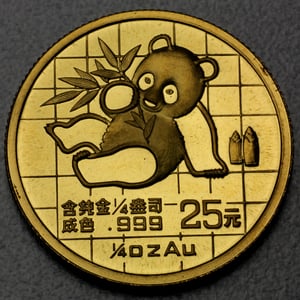 Goldmünze 1/4oz "Panda" 1989 (China) - Hauptansicht