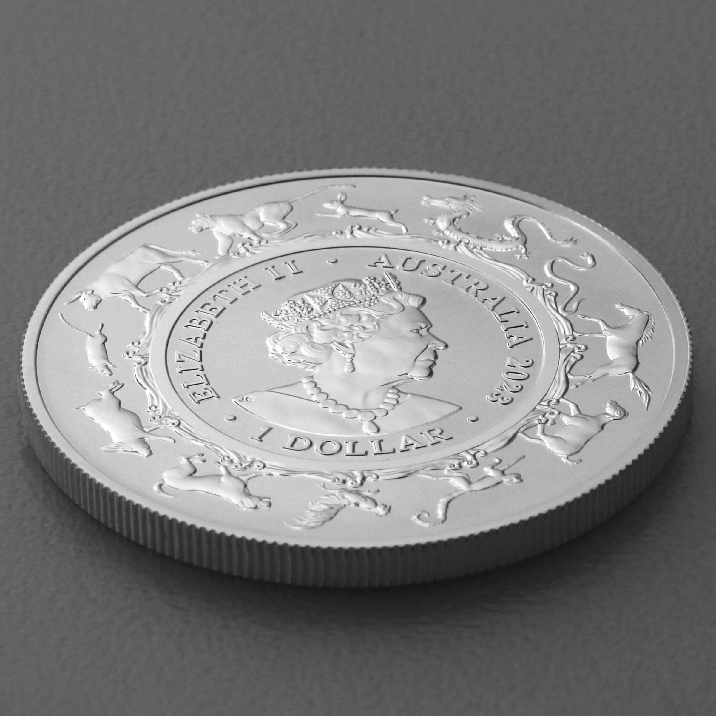 Silbermünze 1oz "Hase" 2023 Lunar II (RAM) – Year of the Rabbit 19% (Australien) - Detailansicht 3