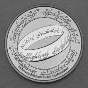 Silbermünze 1oz "Der Eine Ring" 2021 Herr der Ringe (Niue) - Hauptansicht