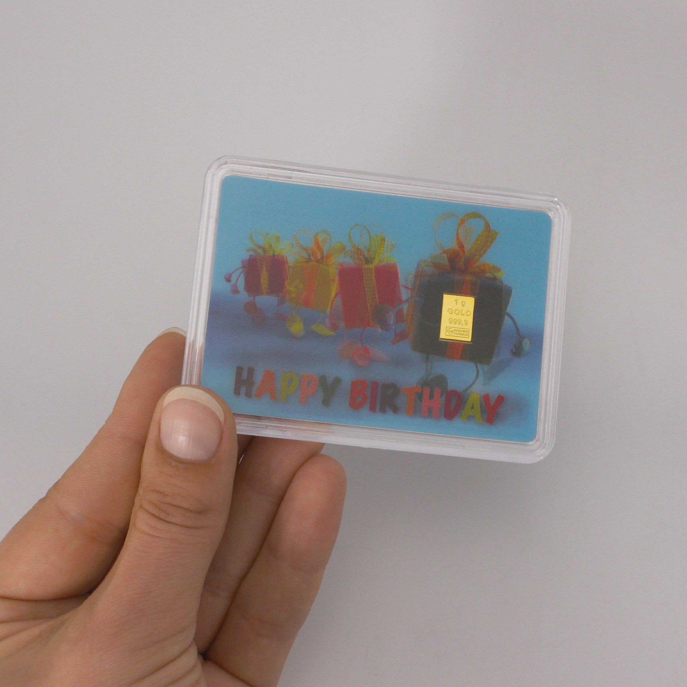 Goldbarren 1g "Geschenke/Happy Birthday" (Flip) - Detailansicht 2