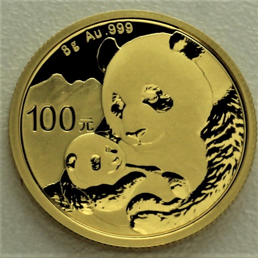 Goldmünze 8g "Panda" 2019 (China) - Hauptansicht