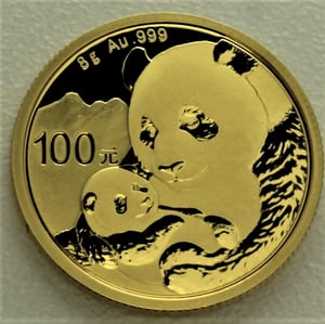 Goldmünze 8g "Panda" 2019 (China) - Hauptansicht