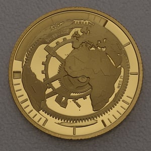 Goldmünze 25 Franken "Timemaschine" 2022 Schweizer Uhrenindustrie (Schweiz) - Hauptansicht
