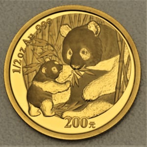 Goldmünze 1/2oz "Panda" 2005 (China) - Miniaturansicht 1