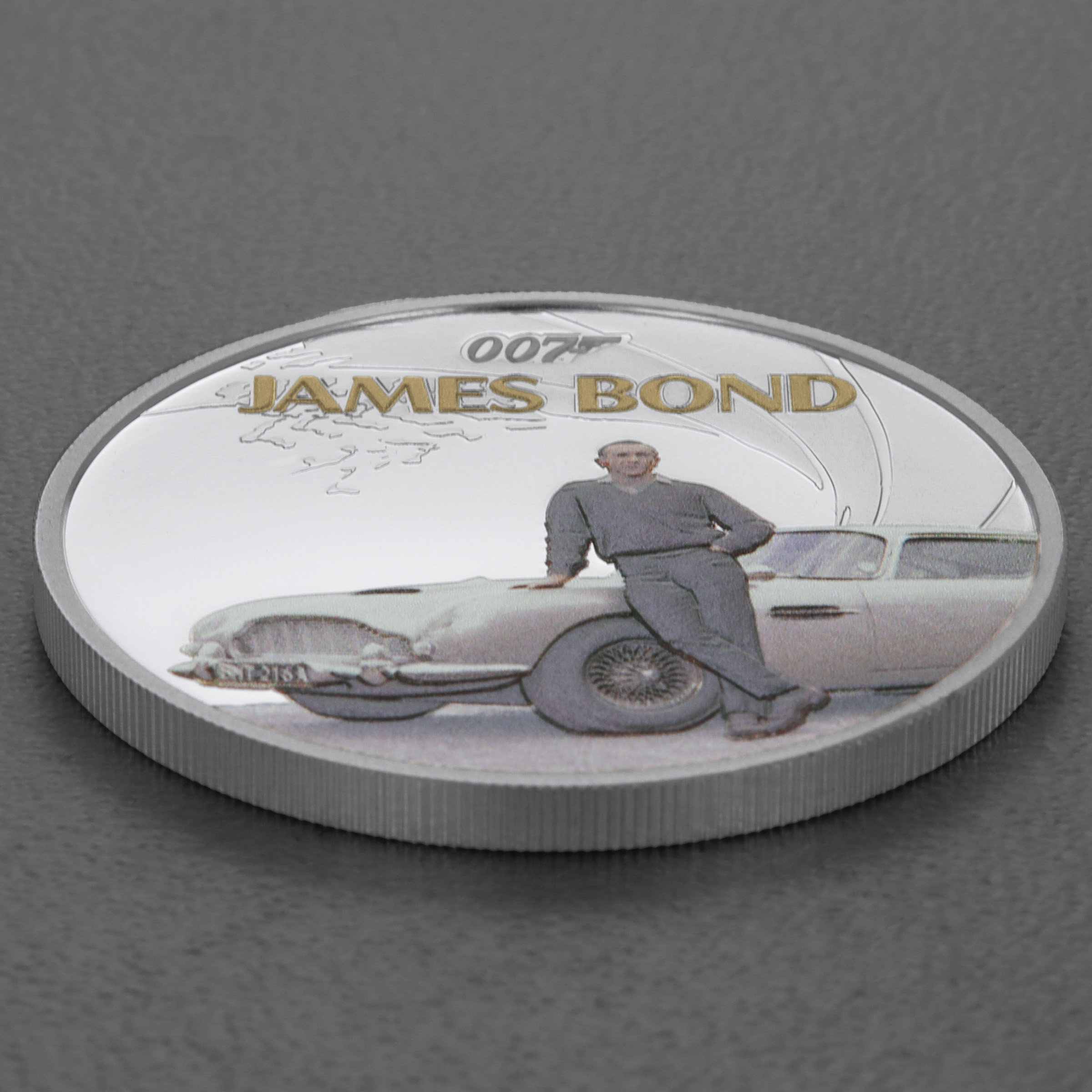 Silbermünze 1oz "Sean Connery" 2024 (PP/koloriert) James Bond (Tuvalu) - Detailansicht 2