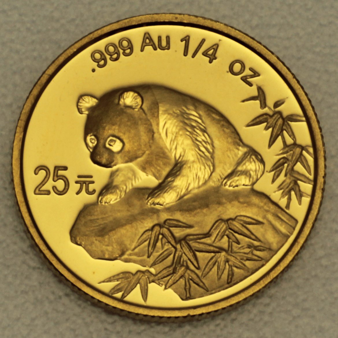 Goldmünze 1/4oz "Panda" 1999 (China) - Hauptansicht