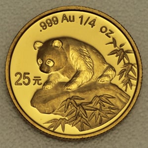 Goldmünze 1/4oz "Panda" 1999 (China) - Miniaturansicht 1