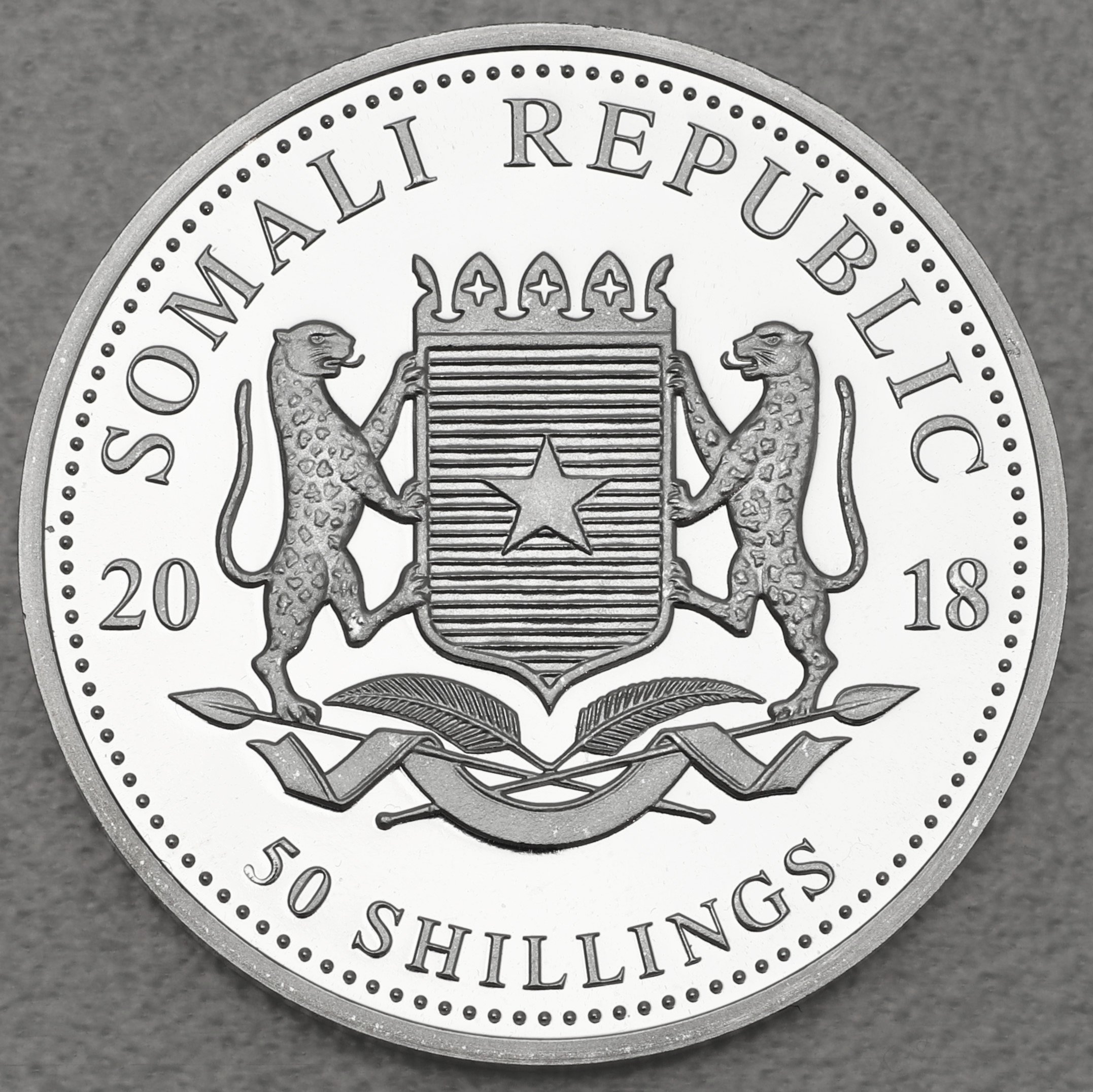 Silbermünze 1/2oz "Elefant" 2018 African Wildlife diff. (Somalia) - Detailansicht 1