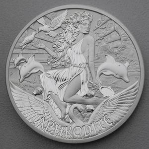 Silbermünze 5oz "Aphrodite" 2022 Gods of Olympus diff. (Tuvalu) - Hauptansicht