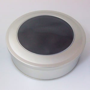 Geschenk-Box "rund/Sichtfenster" (Ø: ca. 14 cm) - Hauptansicht