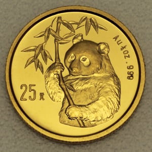 Goldmünze 1/4oz "Panda" 1995 (China) - Hauptansicht