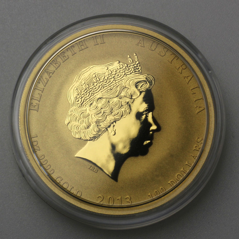 Goldmünze 1oz "Schlange" 2013 Lunar II – Year of the Snake (Australien) - Detailansicht 3
