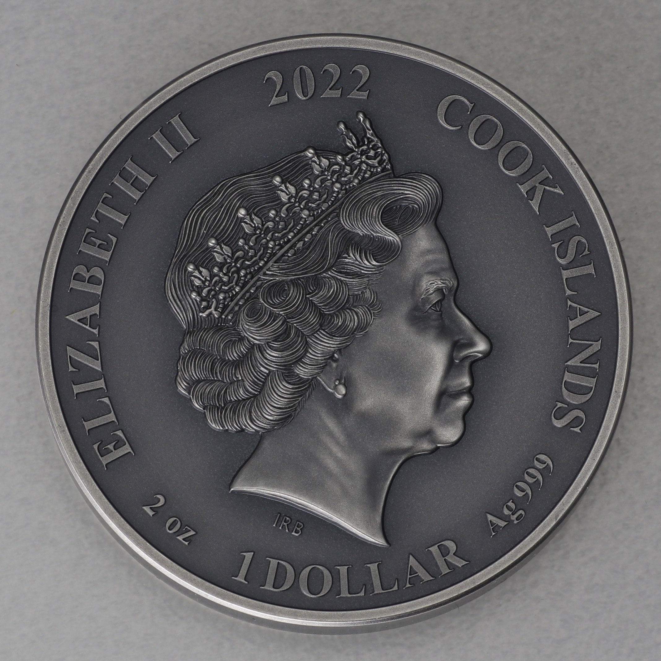 Silbermünze 2oz "Heimdall" 2022 (HR/AF/vergoldet) Norse Gods (Cook Islands) - Detailansicht 1