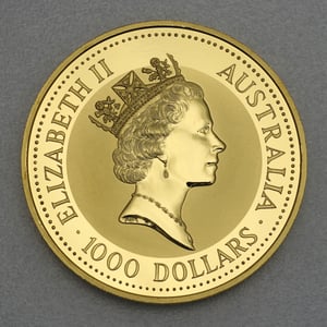Goldmünze 10oz "Känguru" 1992 Australian Nugget (Australien) - Miniaturansicht 2