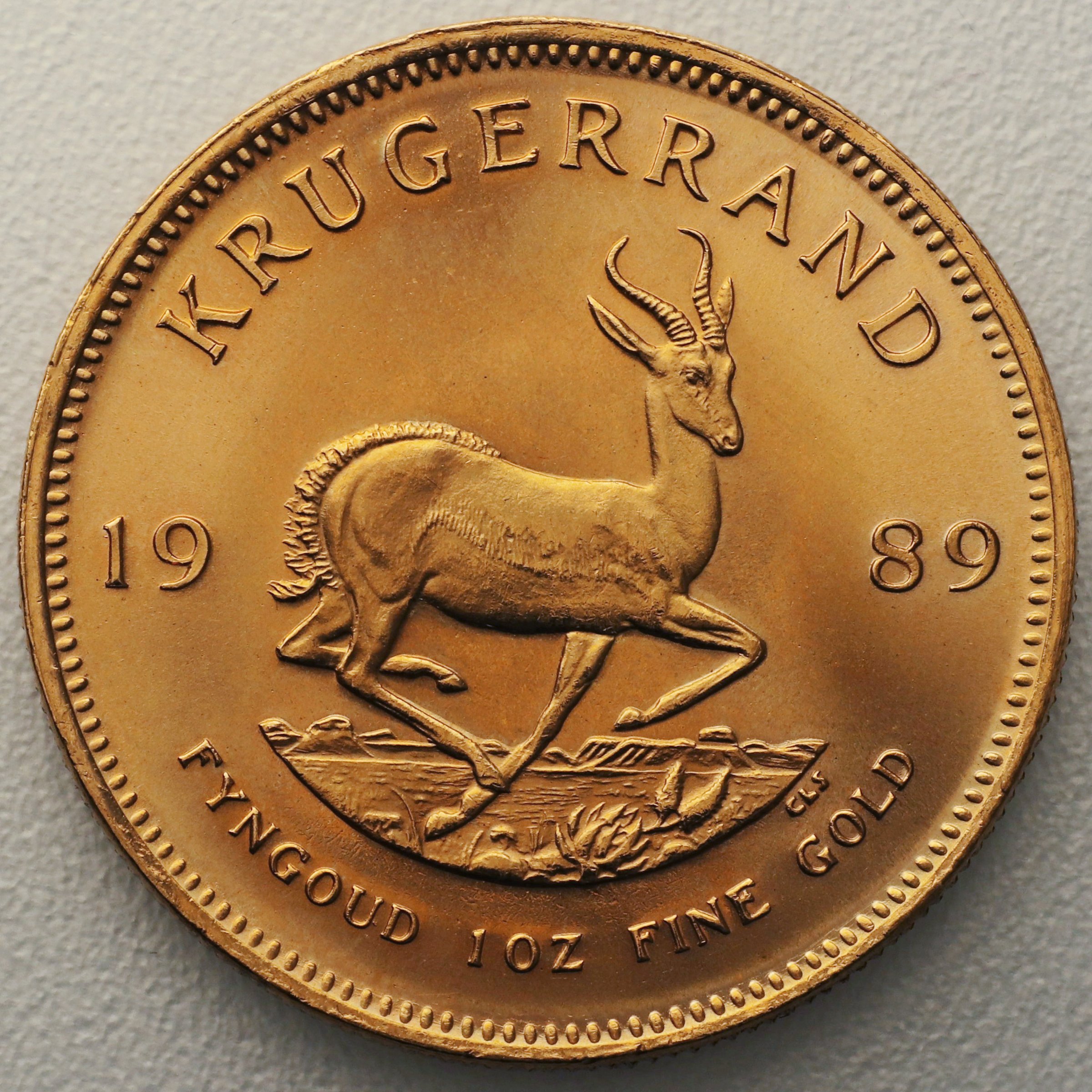 Goldmünze 1oz "Krügerrand" 1989 (Südafrika) - Hauptansicht