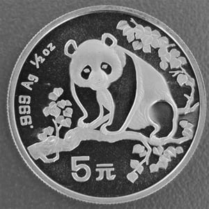 Silbermünze 1/2oz "Panda" 1993 (China) - Miniaturansicht 1
