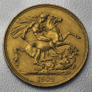 Goldmünze 2 Sovereign "Edward VII." 1902 (Großbritannien) - Miniaturansicht 2