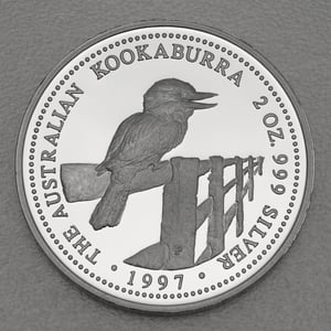 Silbermünze 2oz "Kookaburra" 1997 (PP) (Australien) - Miniaturansicht 1