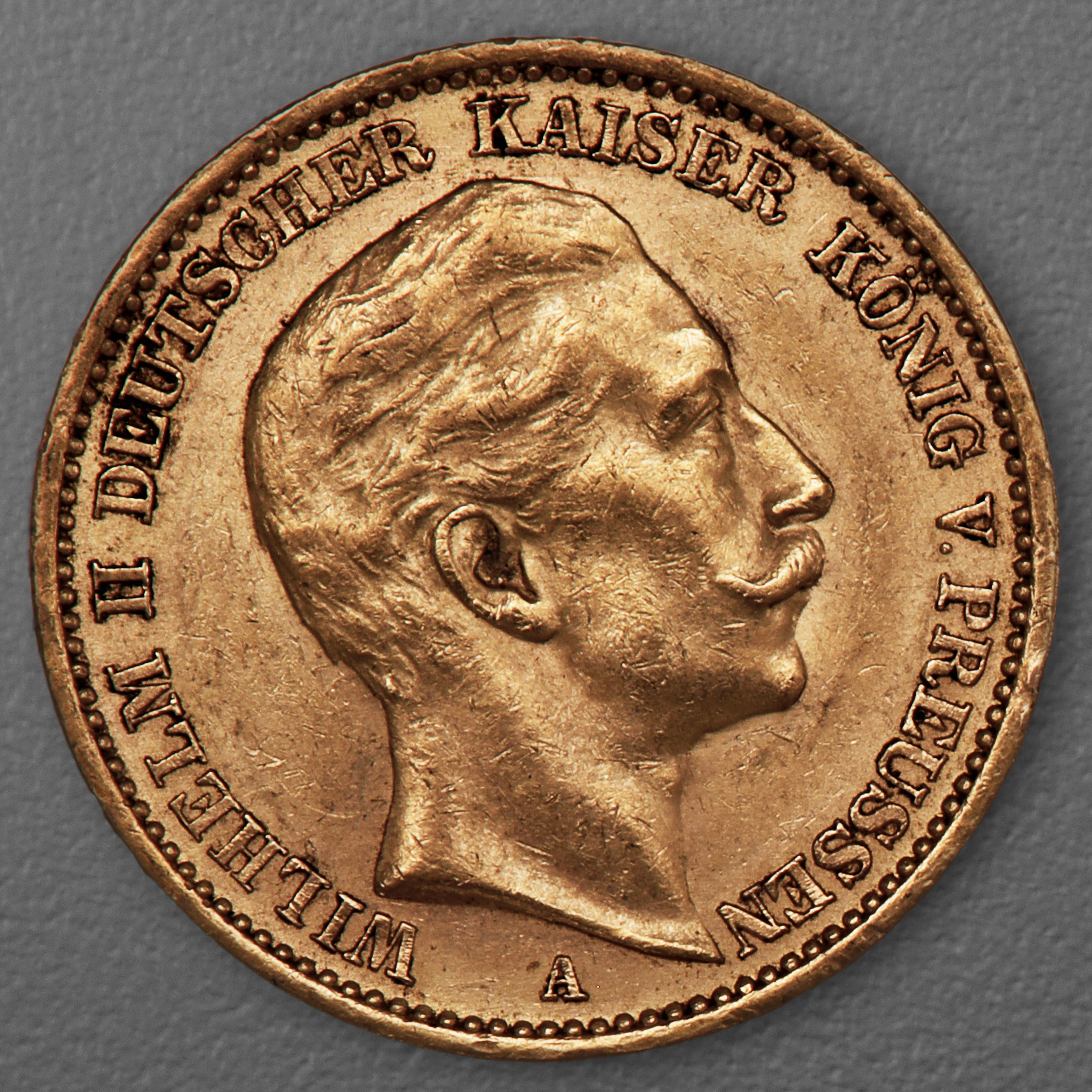 Goldmünze 20 Mark "Wilhelm II." 1909-A J.252 (Preußen) - Hauptansicht
