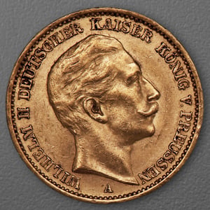 Goldmünze 20 Mark "Wilhelm II." 1909-A J.252 (Preußen) - Hauptansicht